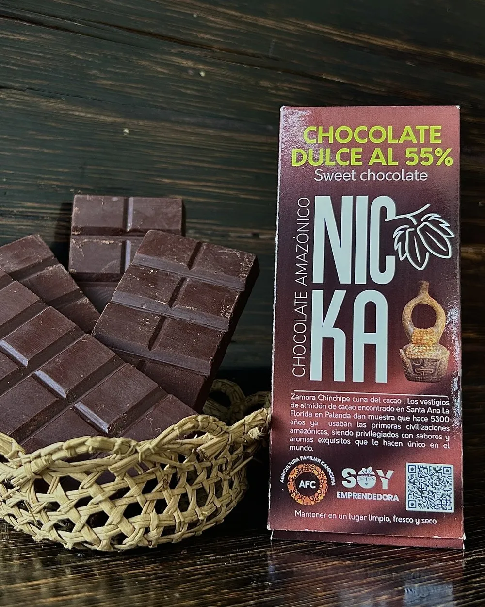 Chocolate dulce al 55%